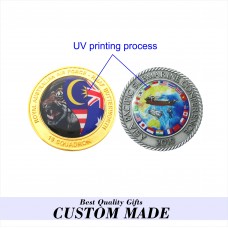 3D casting coin with UV printing design